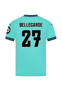 Wolves Jean-Ricner Bellegarde #27 Jalkapallovaatteet Vieraspaita 2025-26 Lyhythihainen